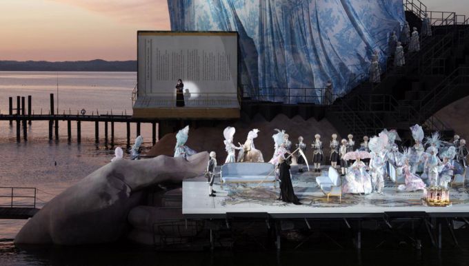 Stage on the lake in Bregenz
